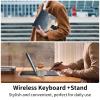 AIRWEE Keyboard Case for iPad Air 11 Inch (M2) 2024,for iPad Air 6/5/4(2024/2022/2020),for iPad Pro 11 4/3/2 Case with Keyboard and Pencil Holder,Clear Back Cover for iPad 10 Gen 2022,Sky Stars Cat view 3