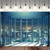 10x6.5ft City Landscape Backdrop Window Outside Night View Photography Background Modern Buildings New York Skyline Banner Decorations Business Office Wallpaper Photo Booth Props view 2