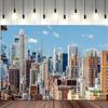 15x10ft City Landscape Backdrop New York Cityscape Skyscraper Urban Skyline Photography Background NYC High Rise Buildings Banner Decorations Men Women Portrait Wallpaper Photo Booth Props view 2