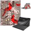 AIRWEE Keyboard Case for iPad Air 11 Inch (M2) 2024,for iPad Air 6/5/4(2024/2022/2020),for iPad Pro 11 4/3/2 Case with Keyboard and Pencil Holder,Clear Back Cover for iPad 10 Gen 2022,Red Cardinals view 1
