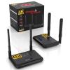 Wireless HDMI Transmitter and Receiver 4K, Binken 820Ft/250m Wireless HDMI Extender 5G Kit Support 4K@30 Hz, for Streaming Video Audio from Laptop,PC, Cable Box to HDTV Projector Monitor IR Support view 1