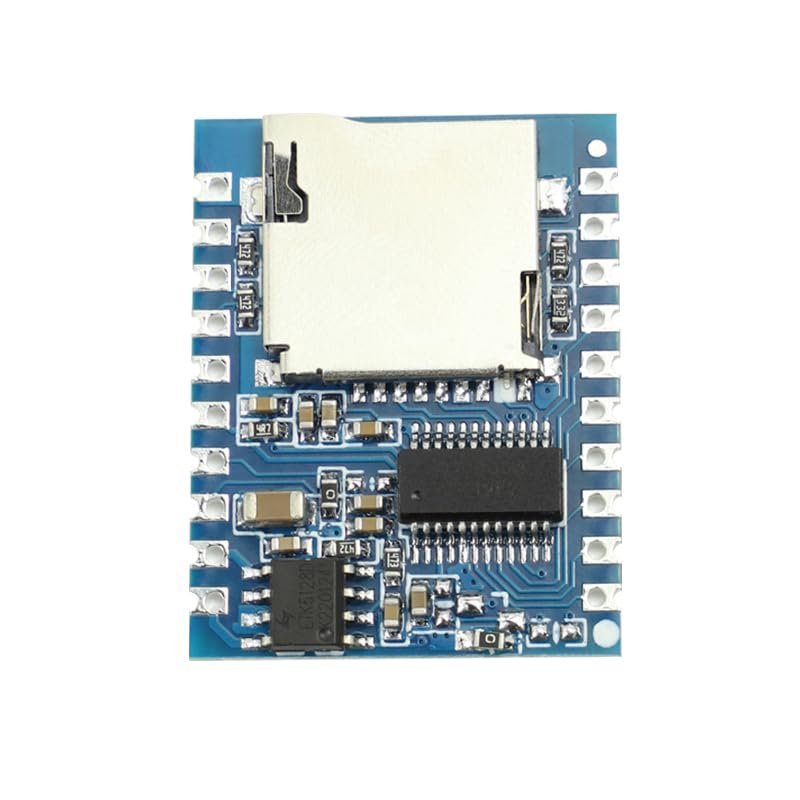 8 Input Push Button Activated Sound Chip, DC 3.7V-5V 5W Recordable Voice Recording Module DY-SV19T MP3 Music Player Kit for Personalized Greetings, DIY Projects, and Holiday Crafts