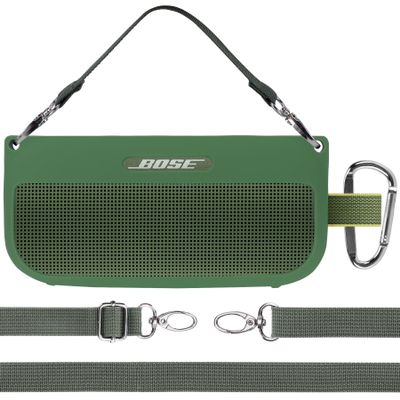 Lebakort Silicone Cover Compatible with Bose SoundLink Flex Speaker Portable Speaker (Cypress Green Cover)