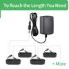 Security-01 5M 16FT DC Power Extension Cable 5.5mm x 2.1mm,for CCTV Camera IP WiFi Camera,DVR,LED Strip,DC Power Supply Adapter Extender Cable,Black view 4