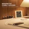 12 Pack Magnetic Cable Clips, Phone Cord Holder for Nightstand, Under Desk Cable Management, Canisflax Adhesive Wire Charging Cord Organizer Keepers Holder for Home Office Car Wall Desktop view 3