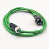 65.6ft M12 4 Pin D Code Female to RJ45 Female Connector Cable High Flex Cat5e Shielded Field Wireable Cable Assembly M12 4 Pin to RJ45 Industrial Ethernet Cable for Automation Application 20Meter view 2