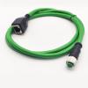 65.6ft M12 4 Pin D Code Female to RJ45 Female Connector Cable High Flex Cat5e Shielded Field Wireable Cable Assembly M12 4 Pin to RJ45 Industrial Ethernet Cable for Automation Application 20Meter view 4