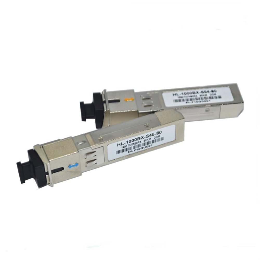 WVCLTVJA 1000BASE 1.25G Ethernet GigabitBIDI TX1490/RX1550nm 80KM LC/SC SMF DOM(2 Pairs SC)