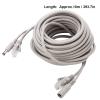 Grcfumo 5M/10M/15M/20M RJ45 DC Ethernet CCTV Cable, Ethernet CCTV Cable, Cat 5 and Power Extension Two in One Cable for IP Cameras and NVR System (10M) view 3