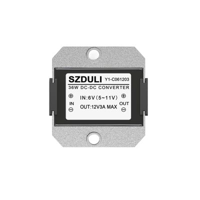 KNKQZXVDF 6V to 12V DC Power Converter 5V 6V 8V 10V to 12V Vehicle Power Transformer Module Booster Waterproof(5-11V to 12V 3A)