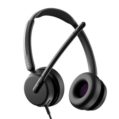 EPOS Impact 460 Binaural On-Ear USB-C and USB-A Wired Headset with Noise-Canceling Mic, Plug-and-Play, Clear Sound, Comfortable Fit, Suitable for Office, Home, and Business Communication