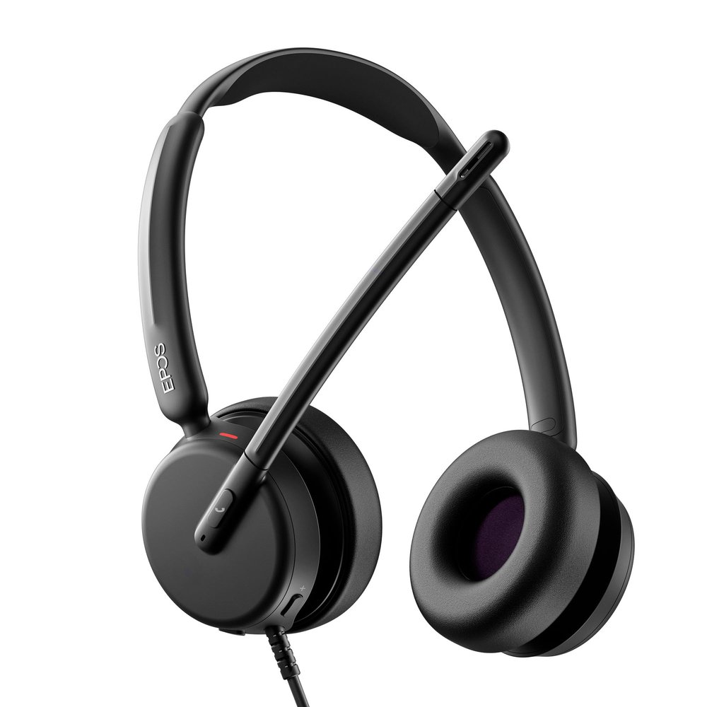 EPOS Impact 460 Binaural On-Ear USB-C and USB-A Wired Headset with Noise-Canceling Mic, Plug-and-Play, Clear Sound, Comfortable Fit, Suitable for Office, Home, and Business Communication