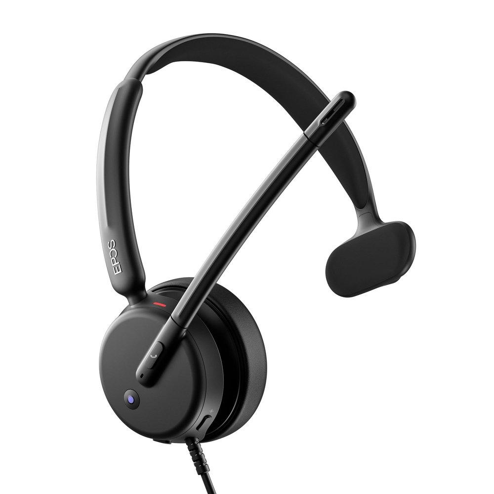 EPOS Impact 430T Mono USB C and USB A On-Ear Headset with Dual Noise-Canceling Mics, Microsoft Teams Certified, Plug-and-Play, Zoom Compatible, Ideal for Home Office & Business Calls