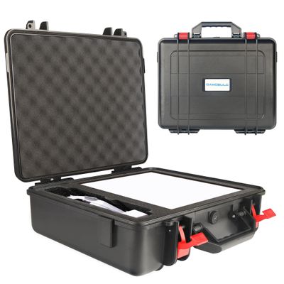 QaMcbulc Starlink Mini Travel Case,Perfectly Protection for Kickstand, Pipe Adapter, Cables, Power Supply- Hard Shell Portable Storage Case with Dual Layer Customizable Shock-Absorbing Foam Interior