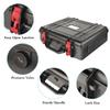 QaMcbulc Starlink Mini Travel Case,Perfectly Protection for Kickstand, Pipe Adapter, Cables, Power Supply- Hard Shell Portable Storage Case with Dual Layer Customizable Shock-Absorbing Foam Interior view 3