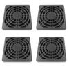 Adyoney 4 Pcs 70mm Black Square Plastic Cooling Fan Filter Cover view 1