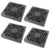 Adyoney 4 Pcs 70mm Black Square Plastic Cooling Fan Filter Cover view 2