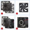 Adyoney 4 Pcs 70mm Black Square Plastic Cooling Fan Filter Cover view 4