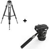 SmallRig AD-80 FreeBlazer Heavy-Duty Tripod and DH10 Heavy Duty Tripod Fluid Video Head view 1