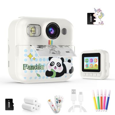 Kids Camera Instant Print,1080p Hd Video and Children Toy for Girls Boys, Instant Camera for Kids with 32gb Sd Card and Printing Paper, Gift for 3 4 5 6 7 8 9+ Years Old Girls Boys