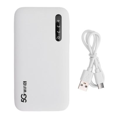 5G Portable Mobile Hotspot for Travel, 5G&4G Portable Hotspot Device, Nano SIM Slot, 15 Times High Speed 2.77Gbps DL 1.25Gbps 16 Devices Capacity, 5G Travel Router