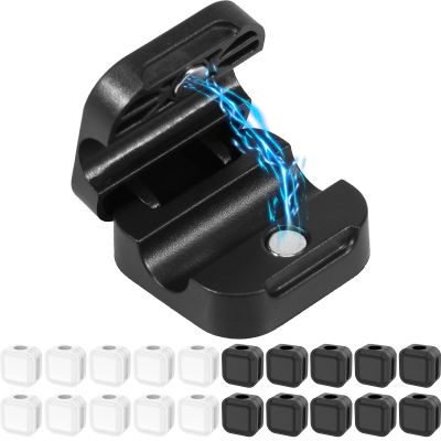 20PCS Magnetic Cord Organizer, Wire Holder Keeper Organizer for Phone Charger Cord [Smooth Adjustable], Strong Cable Wire Management for Home, Office, Car, Desk, Nightstand
