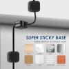 20PCS Magnetic Cord Organizer, Wire Holder Keeper Organizer for Phone Charger Cord [Smooth Adjustable], Strong Cable Wire Management for Home, Office, Car, Desk, Nightstand view 3