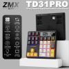 ZMX X BOYI TD31Pro Mechanical Number Pad,30 Keys Hot Swap Wireless BT5.0/2.4GHz/Type-C Wired Numeric Keypad Programmable RGB Gaming Numpad Keyboard with Knob Screen for Laptop/Mac (Black) view 2