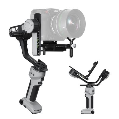ZHIYUN Crane 4E Gimbal Stabilizer for Camera, Handheld 3 Axis DSLR Gimbal Stabilizer for Canon/Nikon/Sony with Tripod, Native Vertical Shooting, Video Recording, Specialty Expansion