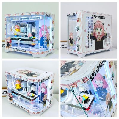 Computer Cases, Mid-Tower PC Gaming Case ATXM-ATX/ITX - Front I/O USB 3.0 Port - 3 Sided Glass - 10 Fan Installation Position - Water Cooling Installation Ready