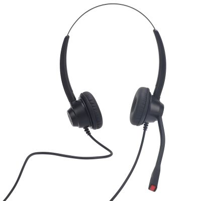EBTOOLS Corded Telephone Headset, Binaural Office Phone Headset with Noise Canceling Mic, Volume Control, Mute, USB Plug Play for Office Call Center Deskphone Cell Phone PC Laptop