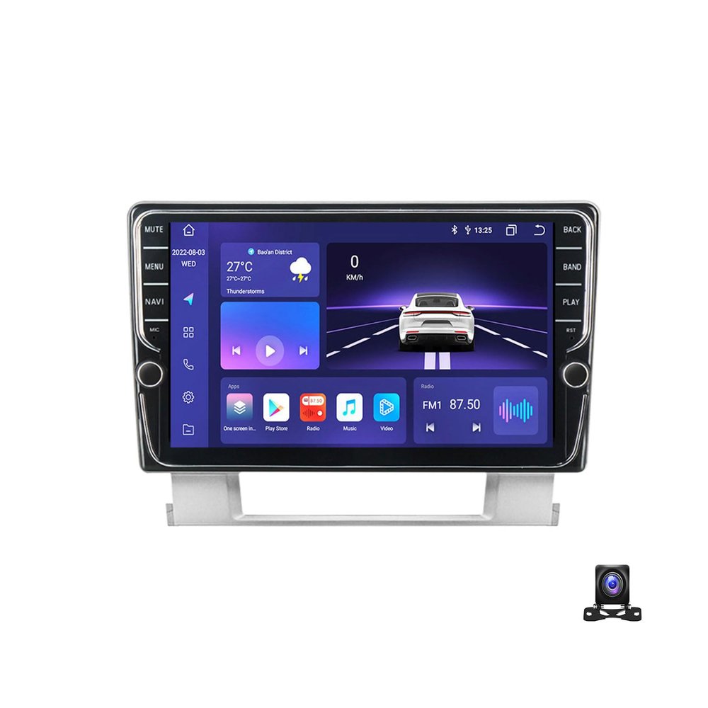 EsaSam 9 Inch Android 13 Car Stereo Multimedia Car Radio Compatible with Opel Astra J/Buick Excelle 2 GPS Navigation MP5 Player with 4G/USB/FM/RDS/DSP/Carplay/Android Auto+720P Backup Camera,K600S