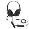 EBTOOLS Call Center Headset, USB Corded Telephone Headset, Binaural Office Phone Earphone with Noise Canceling Mic, USB to USB C Adapter, Volume Control, Mute view 1