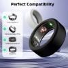 TiMOVO 6pack Silicone Ring Case Compatible with Oura Ring Gen 3, Oura Ring 4, Galaxy Ring, Ring AIR, RingConn, Oura Ring Case Fits All, Universal 11-14 Size Rings, Size M Black/Gray view 2