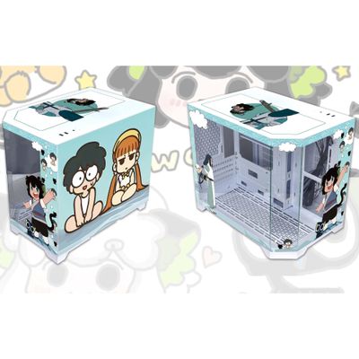 Computer Cases, Mid-Tower PC Gaming Case ATXM-ATX/ITX - Front I/O USB 3.0 Port - 3 Sided Glass - 10 Fan Installation Position - Water Cooling Installation Ready