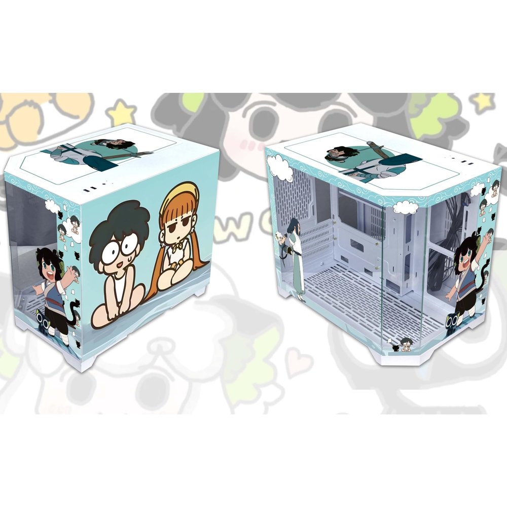 Computer Cases, Mid-Tower PC Gaming Case ATXM-ATX/ITX - Front I/O USB 3.0 Port - 3 Sided Glass - 10 Fan Installation Position - Water Cooling Installation Ready