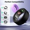 TiMOVO 6 Pack Ring Cover Compatible with Oura Ring Gen 4/Gen 3/Galaxy/AIR/RingConn, Anti-Scratch Elastic Silicone Case for Women Men, Size S Black/Gray/Purple view 2
