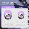 TiMOVO 6 Pack Ring Cover Compatible with Oura Ring Gen 4/Gen 3/Galaxy/AIR/RingConn, Anti-Scratch Elastic Silicone Case for Women Men, Size S Black/Gray/Purple view 3