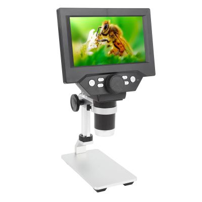 Digital Microscope, 1000x 1080P 10MP USB Microscope with 8 Adjustable LED Lights, 5.5in LCD Display, PC View, Compatible with for OS x 10.5 or Higher