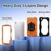 360 Rotating Case for Samsung Galaxy Tab A9 SM-X110 SM-X115 SM-X117 8.7 inch A9 Plus SM-X210 SM-X216B SM-X218U Armor Stand Cover (Black-Rose Red, A9 Plus SM-X210 X216) view 3