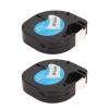 2 Pack and Oil Black on White Label Maker Tape, 12mm Wide 13ft Long, for D1 Label Machine, LM210D, LP420, LM500TS view 3