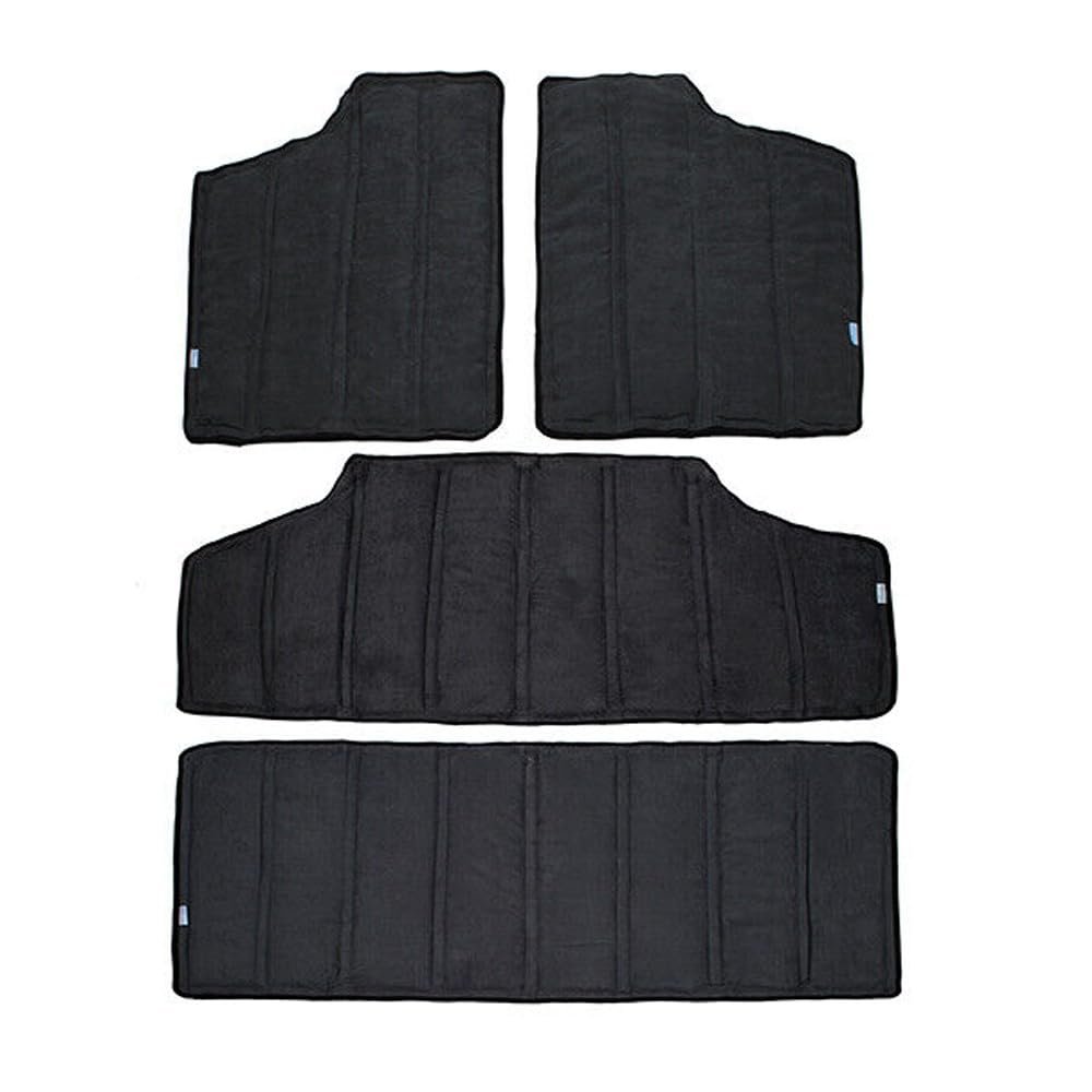 MNMSYH Headliner Hardtop Heat Insulation Cotton Kit 4 Dr Upper for Jeep for Wrangler 2012-2017 Black Hhhickfjw2J4D
