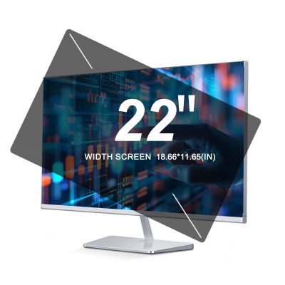 TYLGDSGS 22 Inches Privacy Screen for Monitor Computer Screen Privacy Filter for 16:10 Widescreen Monitor, Two Installation Methods-Anti Blue Light-Anti-Glare-Anti Scratch Privacy Protector Shield Fil