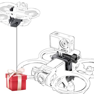 FLYDrone Avata 2 Airdrop System Drone Drop Release for DJI Avata 2, 2 in 1 Tripod Mount Adapter for DJI Osmo Action 5 Pro/Action 4 /for GoPro HERO12/for Insta360,Avata 2 Accessories
