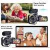 Yoidesu 4K 56MP Camcorder Video Camera, 18X Digital Zoom Vlogging Camera Webcam, IR Night Vision, Wi Fi 3.0 inch Camcorders with Microphone, Remote Control view 4
