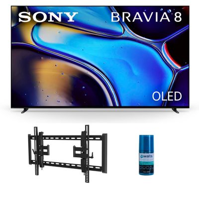 Sony K55XR80 55 Inch IMAX Enhanced Bravia OLED 4K HDR Google TV with a Walts TV TILT-EXTENSION-37-90 Tilt Mount for 37"-90" Compatible TVs and Walts HDTV Screen Cleaner Kit (2024)