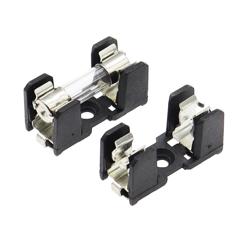 5PCS 5X20MM Glass Fuse Holders 5 * 20 10A 250V SMD Insurance Panel Mount Fuse Holder(5A)