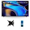 Sony K55XR80 55 Inch IMAX Enhanced Bravia OLED 4K HDR Google TV with a Walts TV Medium Full Motion Mount for 32"-65" Compatible TV's and Walts HDTV Screen Cleaner Kit (2024) view 1