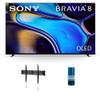 Sony 65 Inch IMAX Enhanced Bravia OLED 4K HDR Google TV with Fixed Mount for 43-90 Inch TVs and HDTV Screen Cleaner Kit view 1