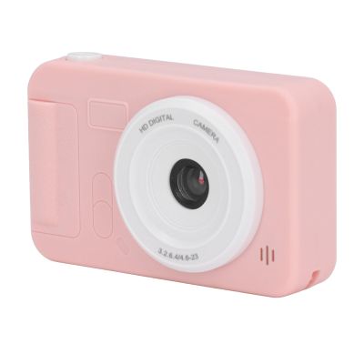 40MP 1080P Camera, 8X Zoom Anti Shake 4K HD Auto Focus Selfie Digital Camera for Beginner Multiple Scenes Recording (Light red)